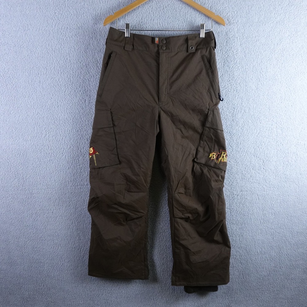 Burton Kids Snow Pants XL Brown Cargo Insulated Ski Snowboard Trousers